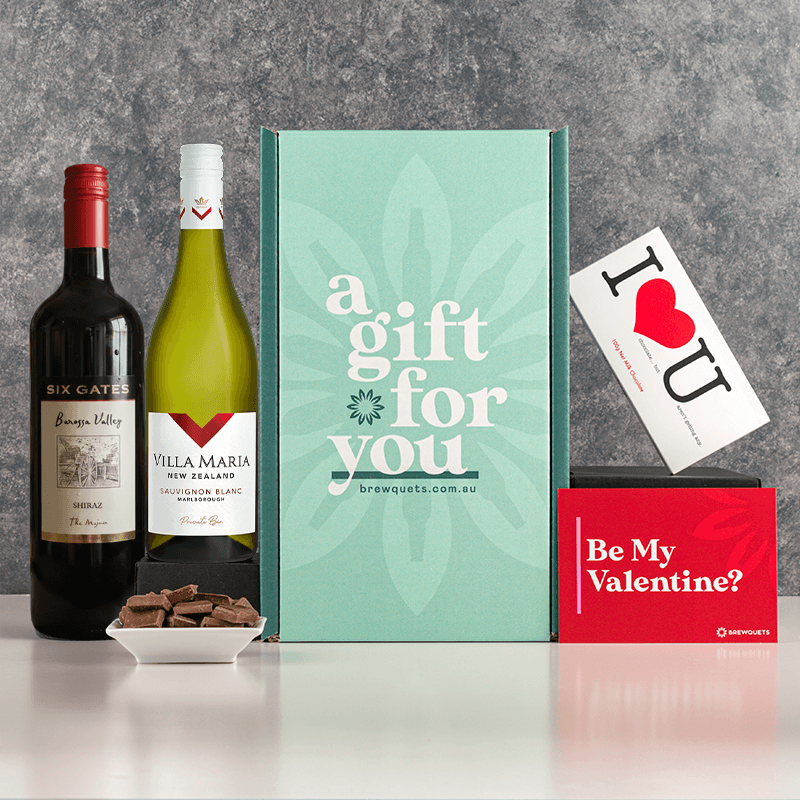 Valentine's Duo Wine Hamper Mix Wine Brewquets