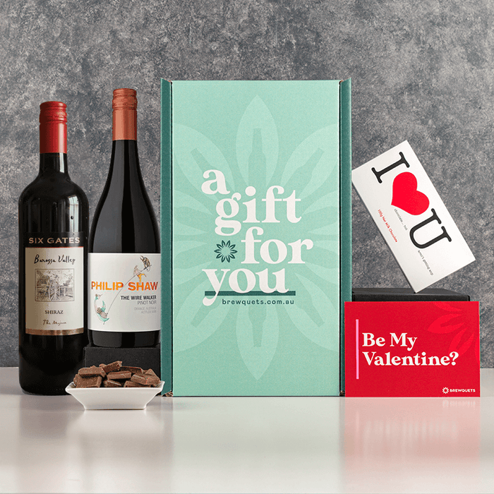 Valentine's Duo Wine Hamper Red Wine Brewquets