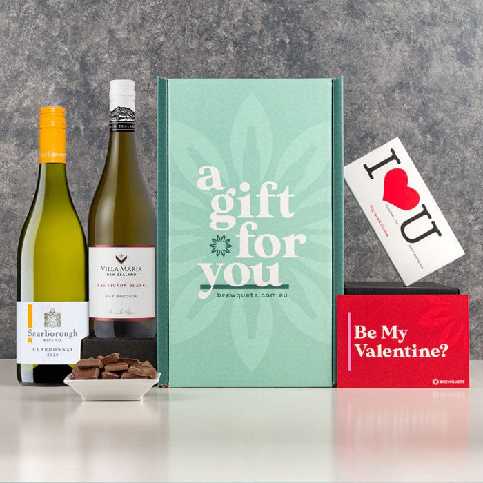 Valentine's Duo Wine Hamper White Wine Brewquets