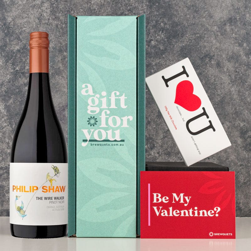 Valentine's Wine & Chocolate Hamper Wine Brewquets