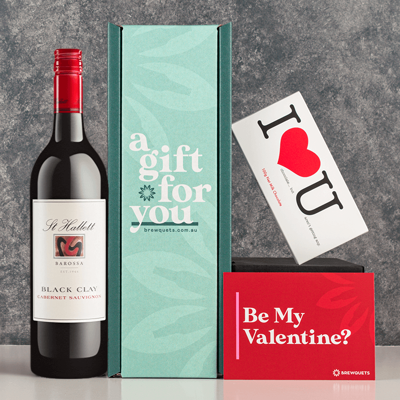 Valentine's Wine & Chocolate Hamper Wine Brewquets