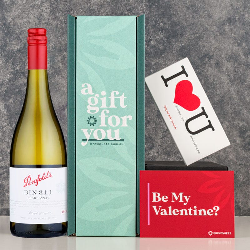 Valentine's Wine & Chocolate Hamper Wine Brewquets