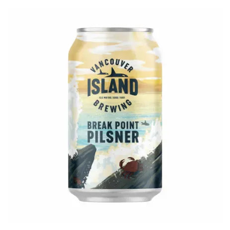 Vancouver Island Break Point Pilsner 355ml Can Craft Beer Vancouver Island