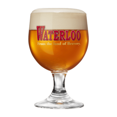 Waterloo Chalice Glass Glassware Waterloo Brewery Mont-St-Jean