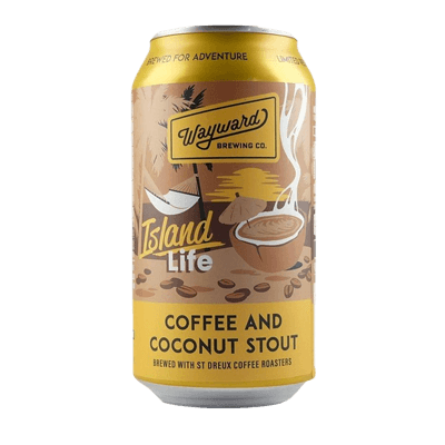 Wayward Island Coffee and Coconut Stout 375ml Can Craft Beer Wayward Brewing