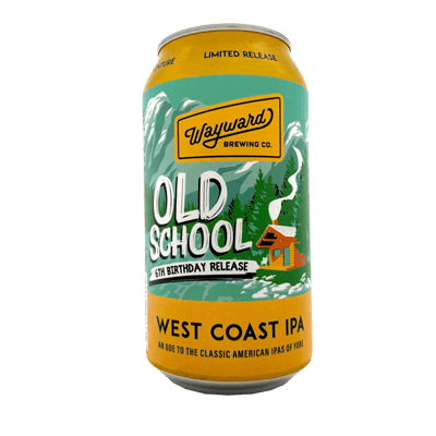 Wayward Old School 6th Birthday Release West Coast IPA 375ml Can Craft Beer Wayward Brewing