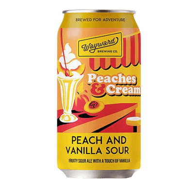 Wayward Peaches & Cream Sour Ale Craft Beer Wayward Brewing