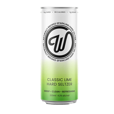Wayward W Seltzer Classic Lime Craft Beer Wayward Brewing