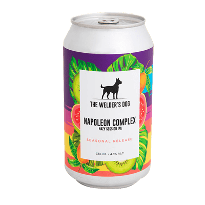 Welder's Dog Napoleon Complex Hazy Session IPA Craft Beer The Welder's Dog Brewing