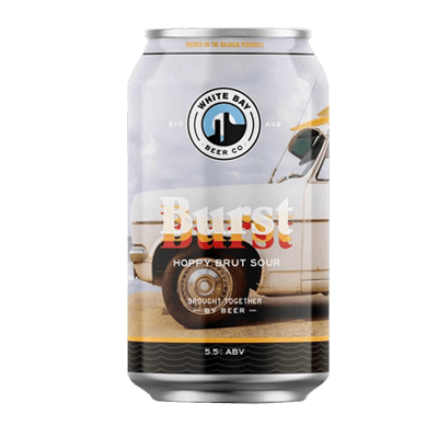 White Bay Burst Brut Hoppy Sour Craft Beer White Bay Beer Co.