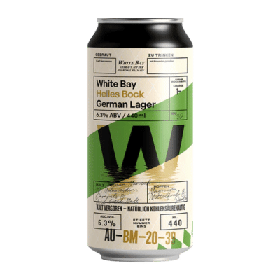 White Bay Helles Bock 440ml Can Craft Beer White Bay Beer Co.