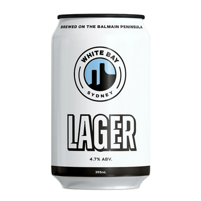 White Bay Lager 355ml Can Craft Beer White Bay Beer Co.