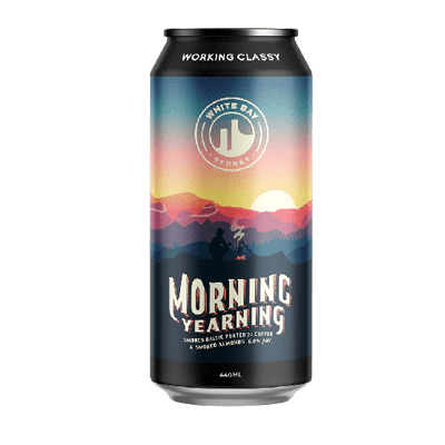 White Bay Morning Yearning Coffee & Almond Smoked Baltic Porter 440ml Can Craft Beer White Bay Beer Co.