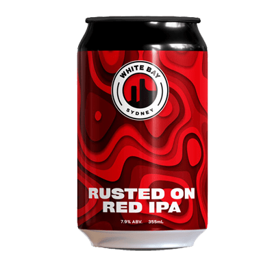 White Bay Rusted On 2.0 Red IPA 355ml Can Craft Beer White Bay Beer Co.