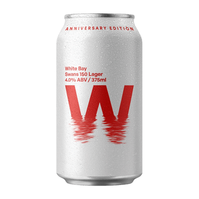 White Bay x Sydney Swans 150th Anniversary Extra Pale Lager 375ml Can Craft Beer White Bay Beer Co.