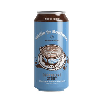 Willie The Boatman Cappuccino Stout Chocolate Coffee Nitro Milk Stout 440ml Can Craft Beer Willie The Boatman