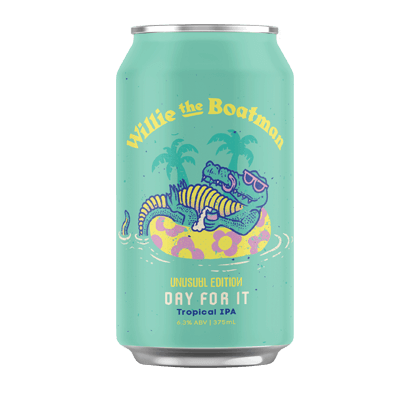 Willie The Boatman Day For It Tropical IPA 375ml Can Craft Beer Willie The Boatman