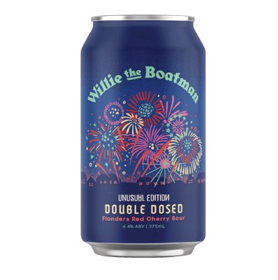 Willie The Boatman Double Dosed Flanders Red Cherry Sour 375ml Can Craft Beer Willie The Boatman