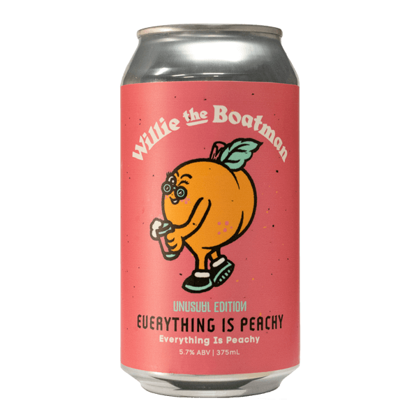 Willie The Boatman Everything Is Peachy Dry Hopped Peach Kettle Sour 375ml Can Craft Beer Willie The Boatman