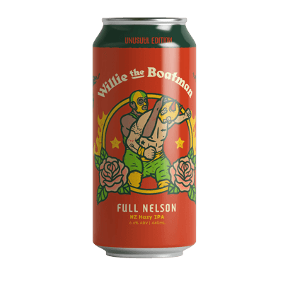 Willie The Boatman Full Nelson NZ Hazy IPA 440ml Can Craft Beer Willie The Boatman