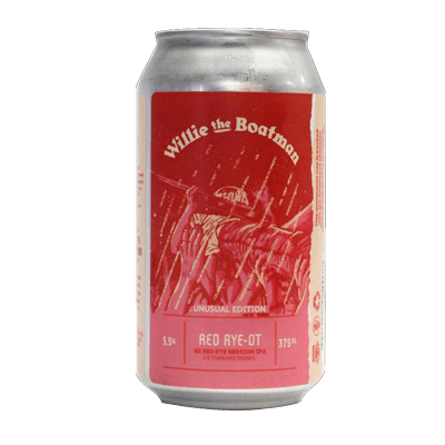 Willie The Boatman Red Rye-Ot Session IPA Single Craft Beer Willie The Boatman