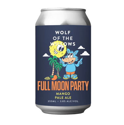Wolf of the Willows Full Moon Party Mango Pale Ale 355ml Can Craft Beer Wolf of the Willows