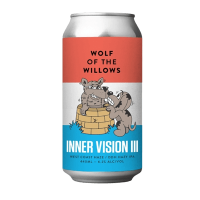 Wolf of The Willows Inner Vision III DDH Hazy IPA 440ml Can Craft Beer Wolf of the Willows