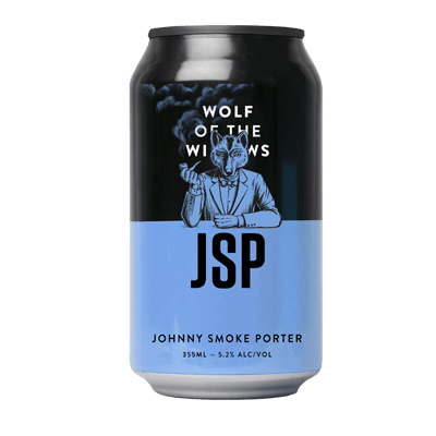 Wolf of the Willows JSP Johnny Smoke Porter 355ml Can Craft Beer Wolf of the Willows