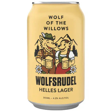 Wolf Of The Willows Wolfsrudel Munich Helles Lager 355ml Can Craft Beer Wolf of the Willows