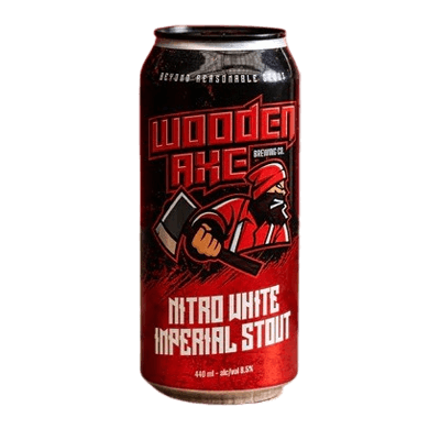 Wooden Axe Beyond Reasonable Stout Nitro White Imperial Stout 440ml Can Craft Beer Wooden Axe Brewing Co