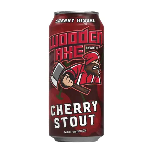 Wooden Axe Cherry Stout 440ml Can Craft Beer Wooden Axe