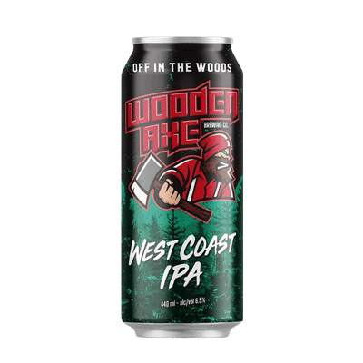 Wooden Axe Off In the Woods West Coast IPA 440ml Can Craft Beer Wooden Axe Brewing Co