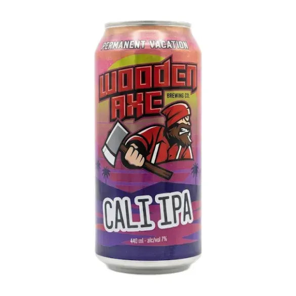 Wooden Axe Permanent Vacation Cali IPA 440ml Can Craft Beer Wooden Axe