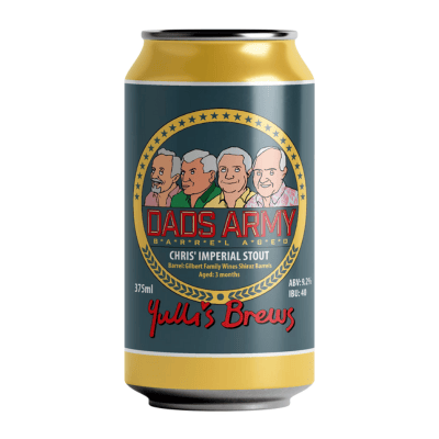 Yulli's Dad's Army Barrel Aged Imperial Stout 2025 375ml Can Craft Beer Yulli's Brews