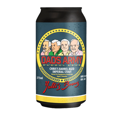 Yulli's Dad's Army Chris's Whiskey Barrel Aged Imperial Stout 375ml Can Craft Beer Yulli's Brews