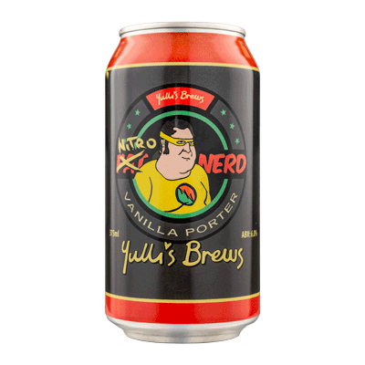 Yulli's Nitro Nerd Vanilla Porter 375ml Can Craft Beer Yulli's Brews