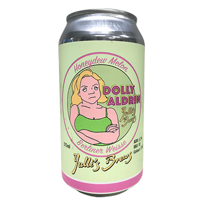 Yullis Dolly Aldrin Melon Berliner Weisse Craft Beer Yulli's Brews